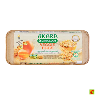 อัคราเอคโคโลยีไข่ไก่เวจจี้เบอร์2+3แพ็ค10
