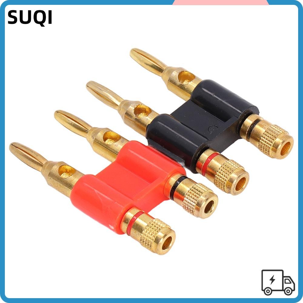 SUQI ปลั๊กกล้วย 2 ชิ้น, ปลั๊กตัวผู้ 2 ทาง 32A 1000V ปลั๊กกล้วยวางซ้อนกันได้, อุปกรณ์เสริมการออกแบบกา