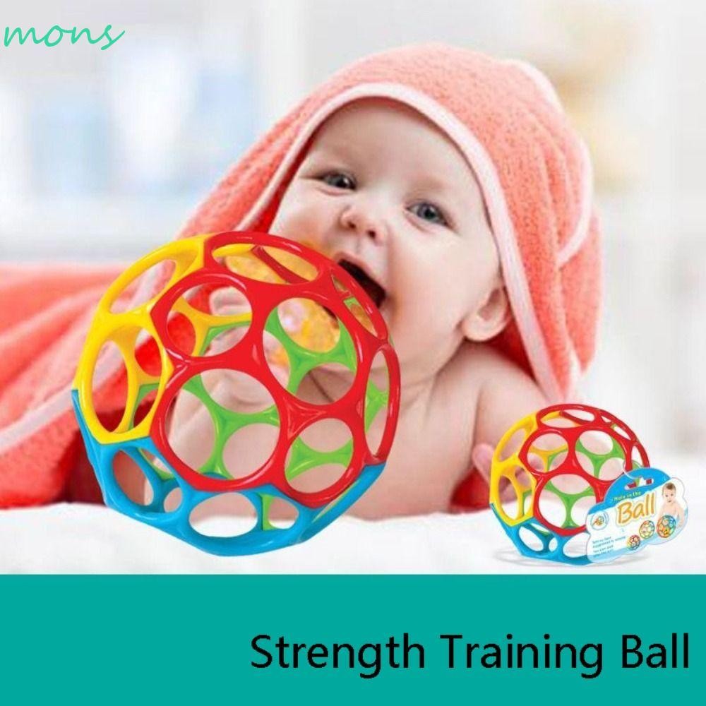 MONS Strength Training Ball, BPA-Free Childrens Grip Training Bright Starts Oball, Age Infant and Up