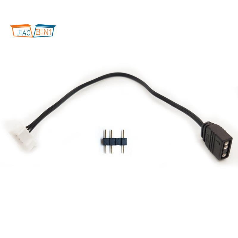 6Pin ถึง 5V ARGB 3Pin สายแปลงสําหรับตัวควบคุมพัดลมสําหรับตัวเชื่อมต่อตัวควบคุมพัดลม