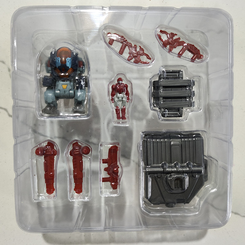 MFT Diaclone Lost Planet ที่วาดด้วยมือ GFL01 Power Suit Minifigure Gnaku Driver Mecha