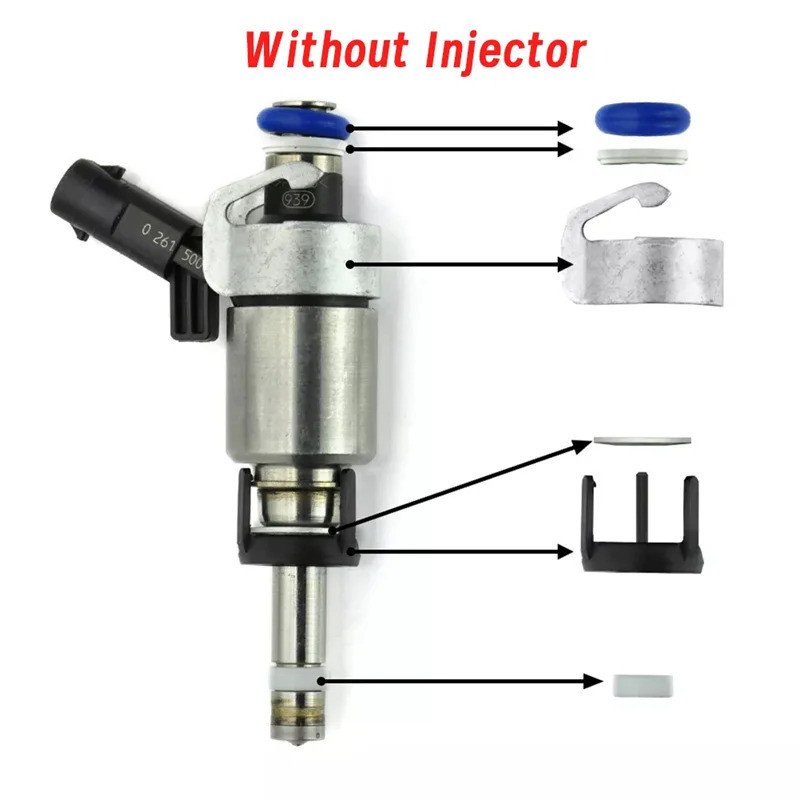 HOT-48 ชิ้น/8 ชุดหัวฉีดน้ํามันเชื้อเพลิงโอริงซีลชุดซ่อม 06H998907A สําหรับ A3 A4 A5 A6 Q5 VW Golf Je