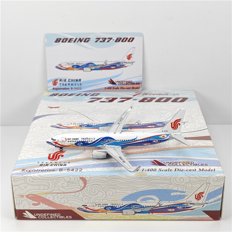 Fast Shipping - UC รุ่น 1: 400 China International Airlines B737-800 B-5422 Phoenix Painted Alloy รุ