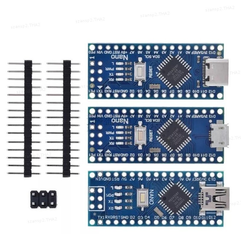สําหรับ Arduino 5V Nano 3.0 ATmega328P Micro USB mini type c Controller Board Driver THA2