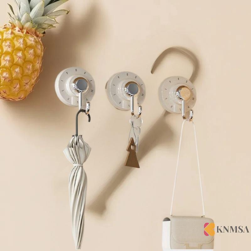 KNMSA] อุปกรณ์ห้องน้ํากันน้ําหล่อดูดตะขอสําหรับห้องน้ําห้องครัวกาวที่แข็งแกร่งผนังOrganizerเดิมSsnคอ