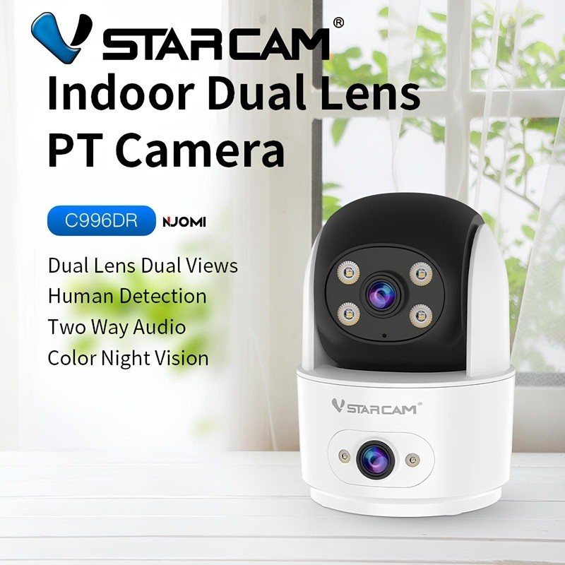 VSTARCAM C996 CG996 C996DR x 2 เลนส์กล้อง FULL HD 1296P 3MP Ai Security Camera กล้องวงจรปิดไร้สาย