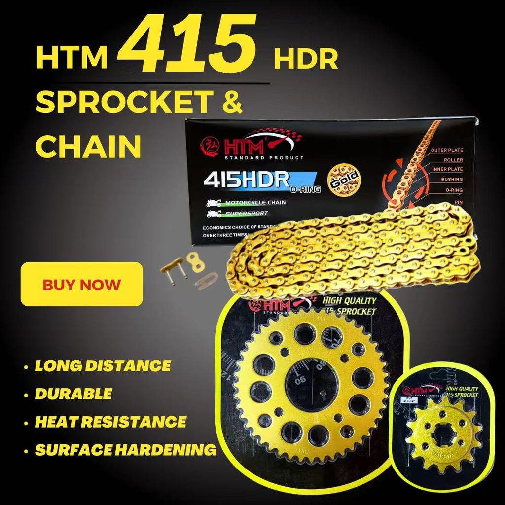 HTM O-RING 415HDR-132L RFS150 415 ชุดโซ่ทอง BENELLI RFS 150 YTX7A YTZ6V YTZ5S YB5L YTX7 YTX9A