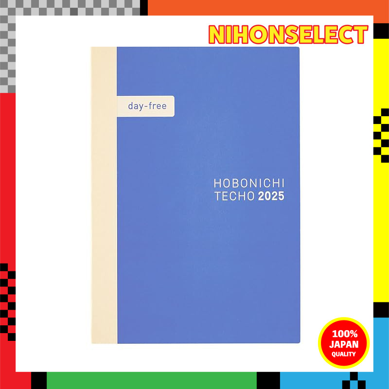 Hobonichi Techo 2025 Planner - Day-Free [A6 Monthly + Notebook / January / Monday Start]