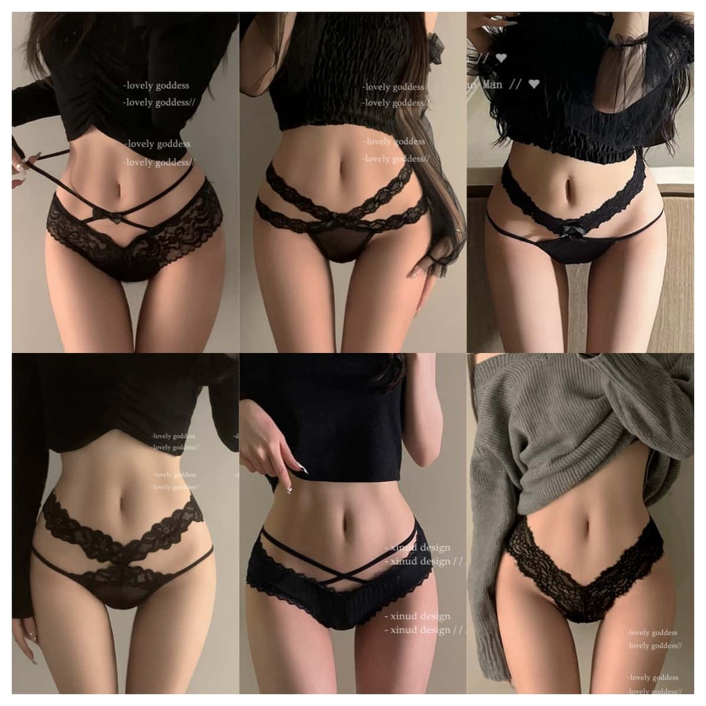 🖤girl🖤 เกงในลูกไม้ กางเกงในเอวต่ำ กางเกงใน เซ็กซี่ เปิดเป้า ขอบลูกไม้ ไร้ขอบ ผ้านิ่ม ผ้าฝ้าย ราคาโรงงาน ส่งไวจากไทย