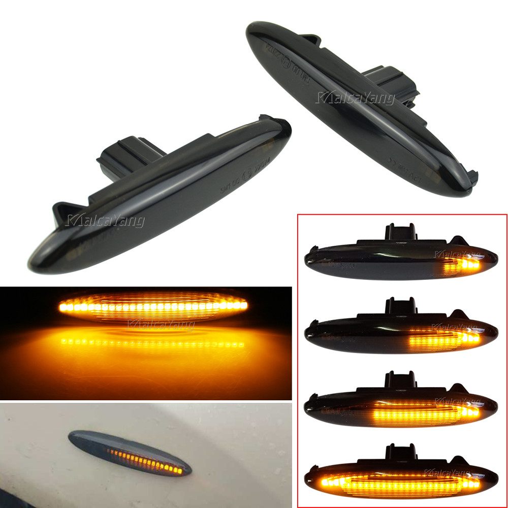 2 ชิ้นสําหรับ Lexus IS250 IS350 SC430 Toyota MARK X REIZ CROWN UZZ40 Highlander Camry 40 LED แบบไดนา