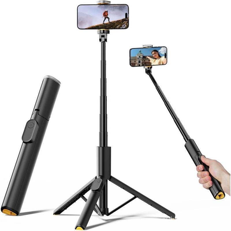 Weilisi 60" Phone Tripod, Tripod for iPhone & Portable Selfie Stick Tripod with Remote, Phone Tripod