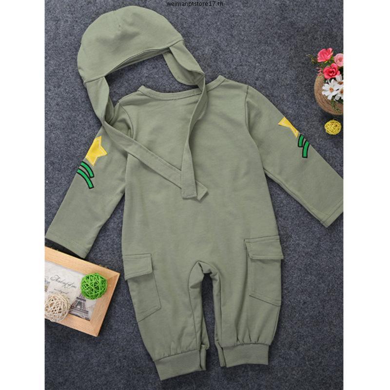 Ahb-christmas Pilot เครื่องแต่งกายคอสเพลย์เด็กชายเครื่องแต่งกาย 2 ชิ้น