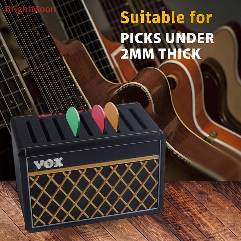 กล่องที่ยึดปิ๊กกีตาร์ BrightMoon, ที่วางโชว์ปิ๊กกีต้าร์, ชุดกล่องเก็บปิ๊กกีต้าร์สําหรับเครื่องเล่นกีตาร์และผู้ที่ชื่นชอบดนตรี Nice