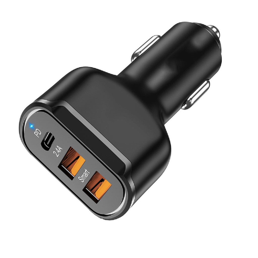 Dual USB Car Charger Adapter 30W โทรศัพท์ Fast Charging สําหรับ iPhone 13 14 15