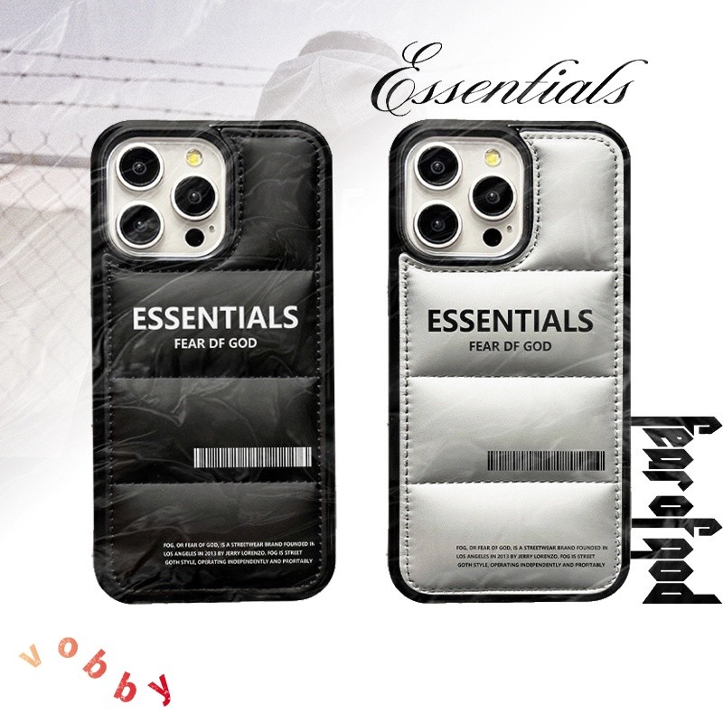 ESS FG Label Down Jacket Soft Shellเคสโทรศัพท์เหมาะสําหรับIPhone18Pro 18ProMax 17 17AIR 17Pro 17ProMax 16 16P 16PM 16E 15 15P 15PM 14 14 14P 13 13P 13PM 12PM 11P 11P XR