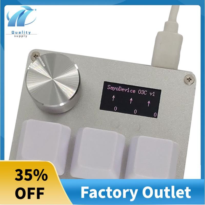 O3C Quick Trigger Switch คีย์บอร์ด O3C 3-Button Anode แผงพร้อมลูกบิดหน้าจอสําหรับความดัน 32-50gf สํา