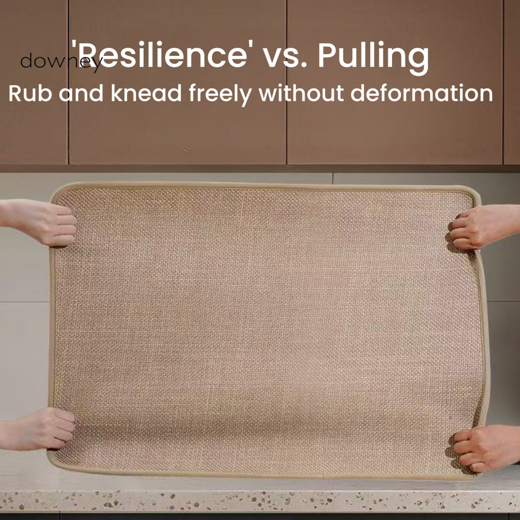 {downey} เสื่อท่อระบายน้ําสําหรับห้องครัวทําความสะอาดง่ายแผ่นอบแห้งลื่นเคาน์เตอร์ครัวเสื่อน้ํามันหลั