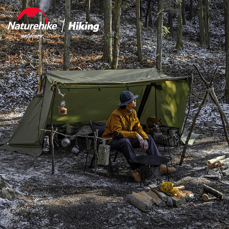 Naturehike Naturehike เต็นท์หลังคาเดี่ยวกลางแจ้ง Camping Camping Windproof กันน้ํา Shelter สไตล์ Can