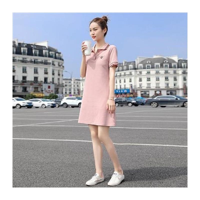 ชุดเดรสหญิงหวาน olo คอปกอารมณ์นักเรียน Slimmer ดู First Love a-Line กระโปรงลดอายุผ้าม่าน Fairy S