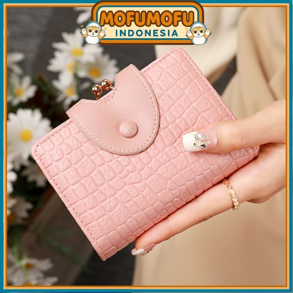 Tanaka Pink Mini Slot Premium Simple Leather Folding Wallet for Women WA1215P3 Elegant Card Wallet