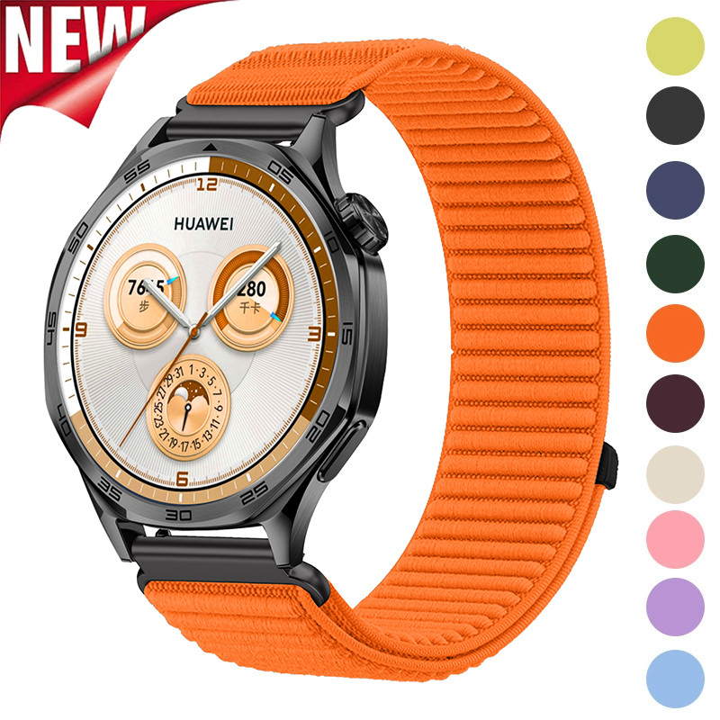 18 มม.20 มม.22 มม.สายไนลอนสําหรับนาฬิกา Huawei GT6 Pro 46 มม.GT6 41/46 มม.Huawei นาฬิกา 5 42/46 มม.สร้อยข้อมือกีฬาสําหรับ Honor Watch 5 Ultra Huawei GT5 Pro