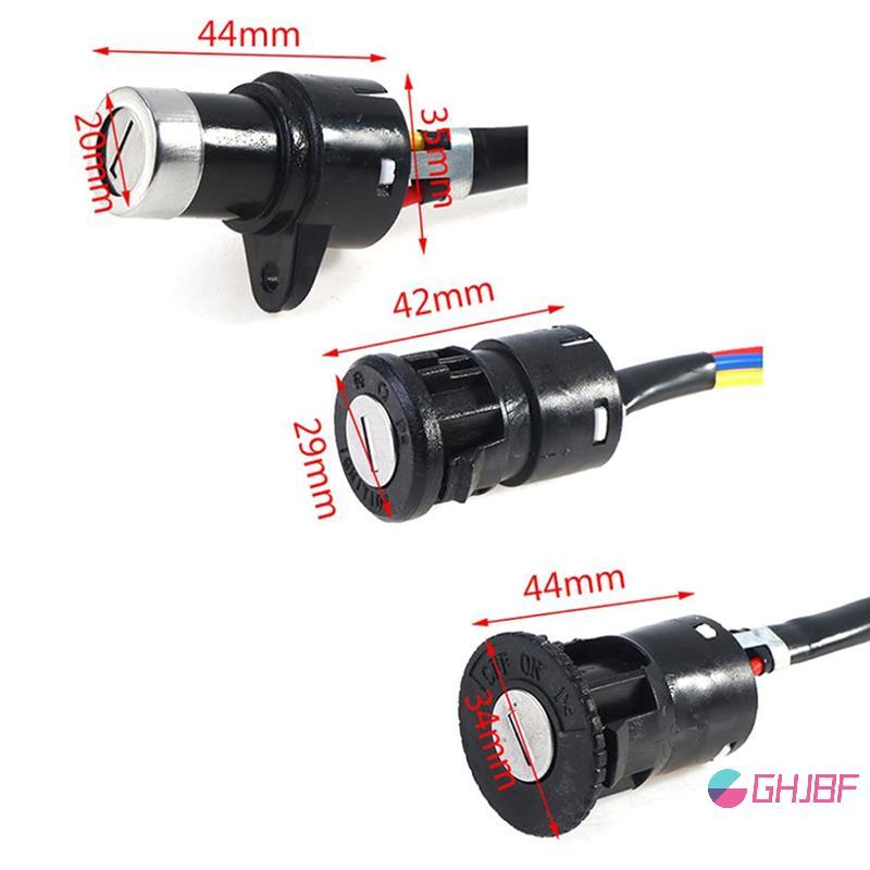 GHJBF] ไฟฟ้ารถล็อคสวิทช์กุญแจ Universal ไฟฟ้าจักรยานสกู๊ตเตอร์อุปกรณ์เสริมสําหรับ E-bike พวงกุญแจแหว