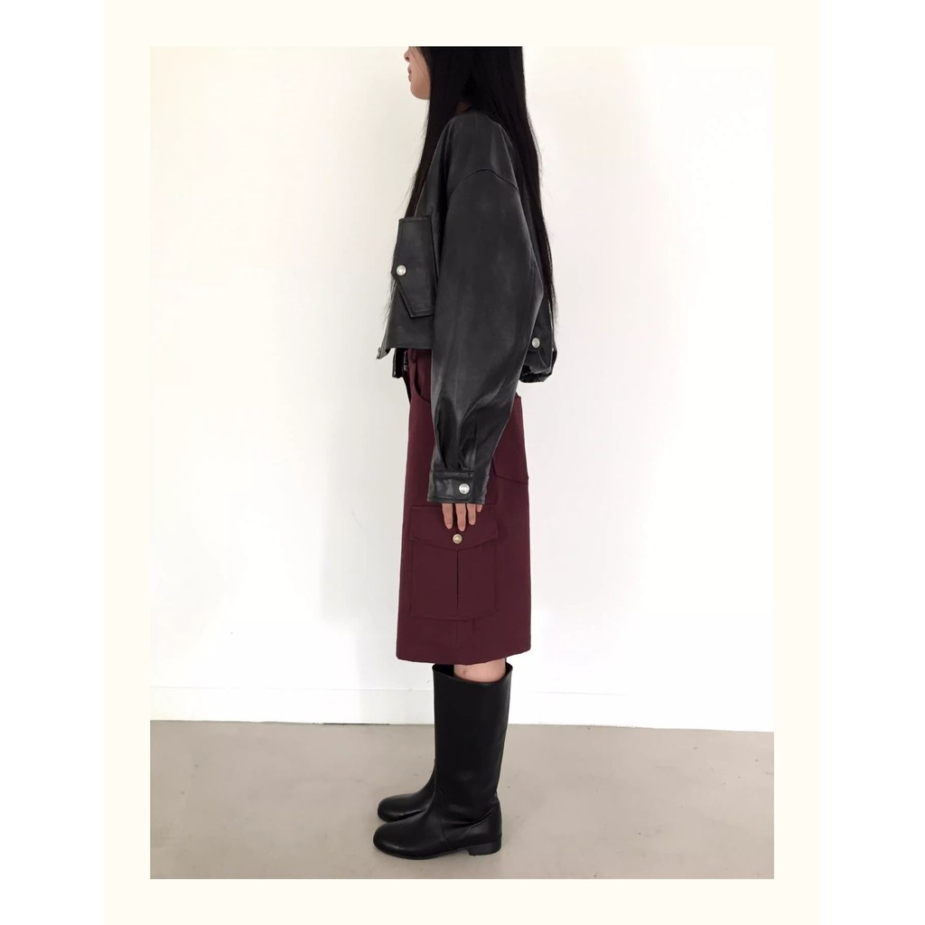 รุ่นหนังวัว~เกาหลีทงแดมุนนิชหนังแท้เส้นรอบวงหลอดขนาดใหญ่หลอดสูงอัศวินรองเท้าผู้หญิง ผอมลง ดูไม่เข่า-ความยาวรองเท้า - รูปที่ 4