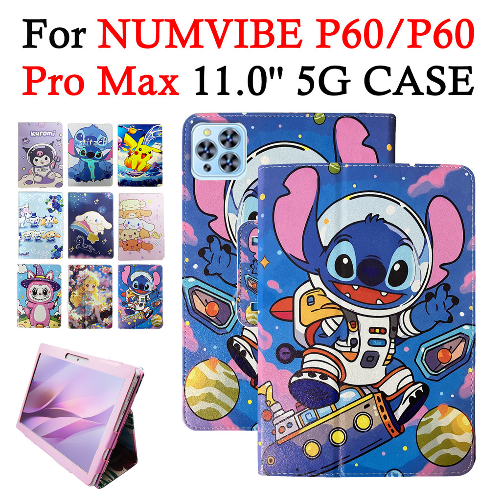 สําหรับ NUMVIBEIB P60 Pro Max 11.0 นิ้ว 5G คุณภาพสูงการ์ตูนปกหนัง NUMEVIBE P60 แม่เหล็ก Drop ทนต่อกา
