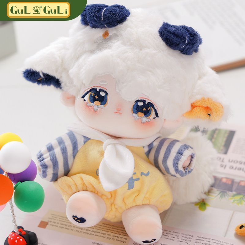 ของแท้ Xuqing Shimo Tea 20 ซม.Influencer ผ้าฝ้ายเสื้อผ้าเด็กสไตล์จีน Hanfu ตุ๊กตา20251022