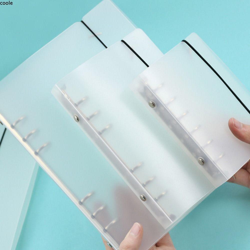 COOLE Ring Binder Cover, A5/A6/A4/B5 Non-punchable Folder Soft Shell, ของขวัญความจุขนาดใหญ่แบบพกพาถุ