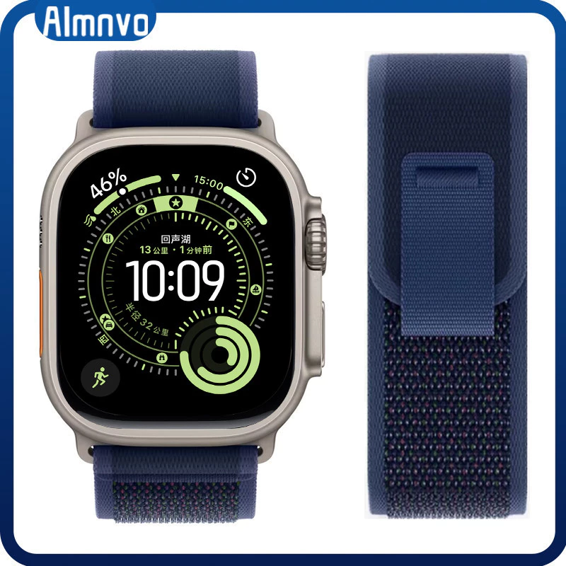 สายไนล่อน Trail Loop for IWatch Apple Watch Ultra/SE 3 2 Series 11 10 9 8 7 6 5 4 49/46/45/44/42/41/40/38mm เทปทดแทน