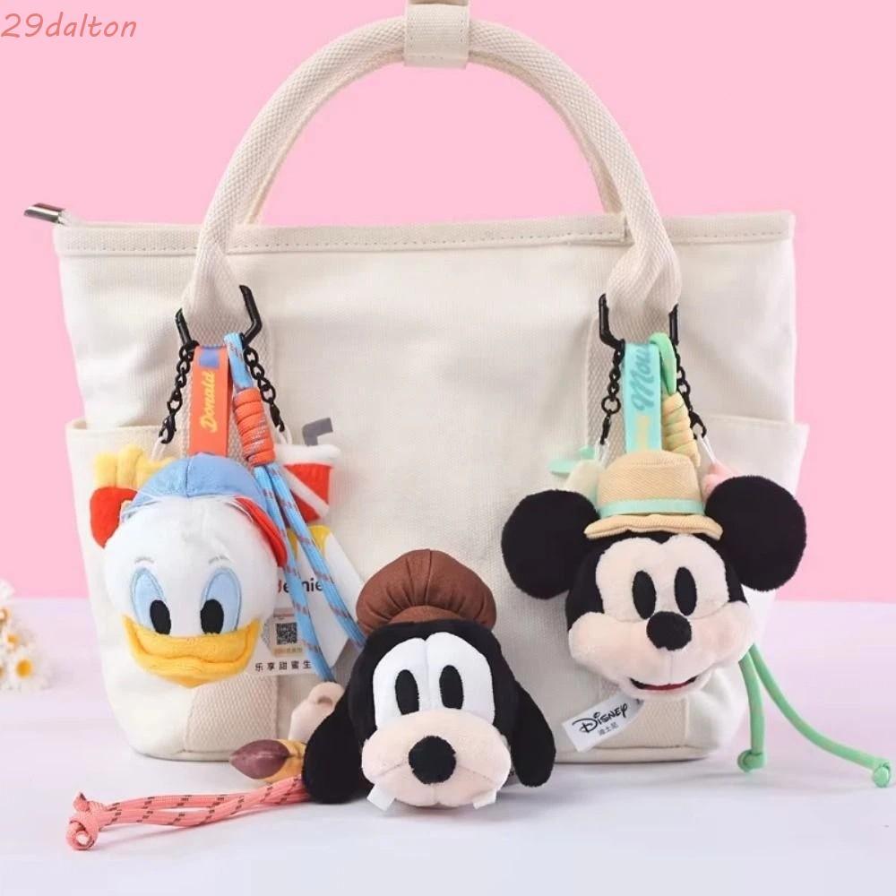 DALTON Mickey Mouse Family Plush Toy, พวงกุญแจรถสะสม Mickey Minnie Plush พวงกุญแจ, Mickey Family Ser
