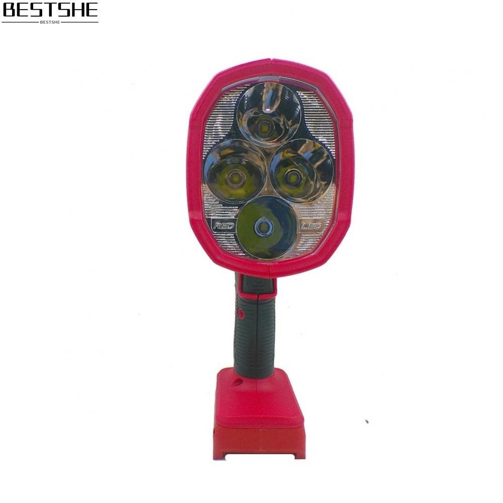 {bestshe}Portable 18V LED Work Light Headlamp with Adjustable Angle for Engineering Tasks