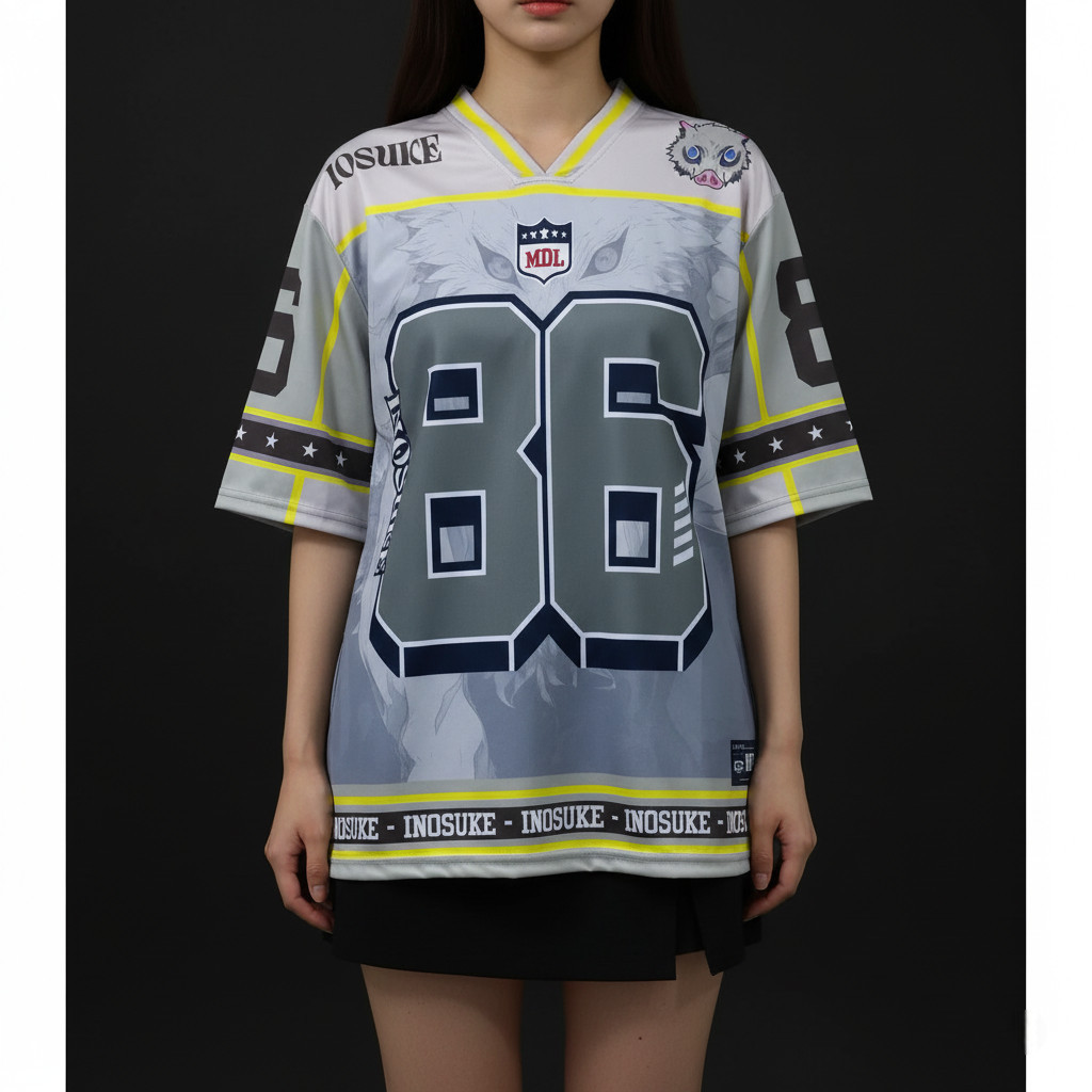 JERSEY 86 NOSUKE VINTAGE RUGBY SOCCER OVERSIZE JUMBO XXL LD120 STREETWEAR แบรนด์ UNISEX