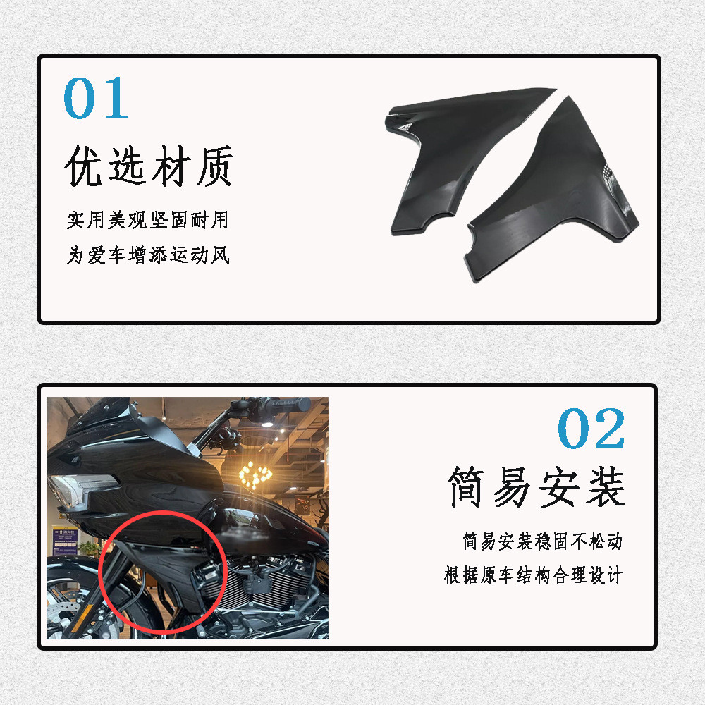 เหมาะสําหรับการทัวร์ริ่ง CVO Road Glide ST FLTRXSTSE ดาวน์โหลดเคสติดผนัง