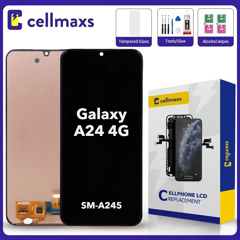 สําหรับ SAMSUNG Galaxy A24 4G A245 A245F A245F/DS SM-A245 LCD หน้าจอสัมผัสพร้อมกรอบ