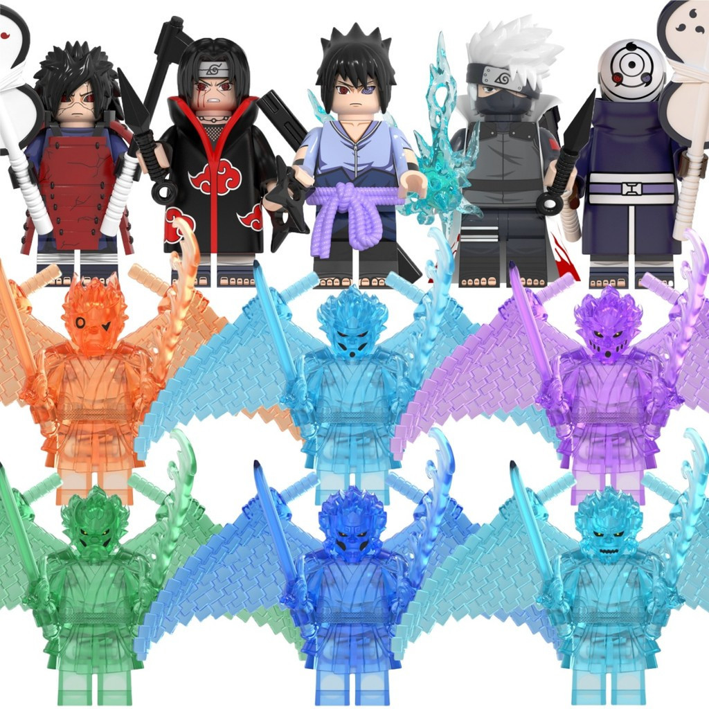 Naruto Action Figure Uzumaki Naruto Susanoo Hatake Kakashi Uchiha Obito ของเล่นคอลเลกชันบล็อกอาคารสํ