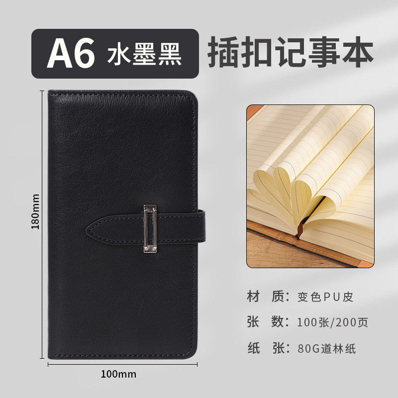 A6 โน้ตบุ๊คโน้ตบุ๊คขนาดเล็กแบบพกพาแบบพกพาขนาดเล็ก Mini Pocket Book ธุรกิจ Office Work Notepad tn คู่