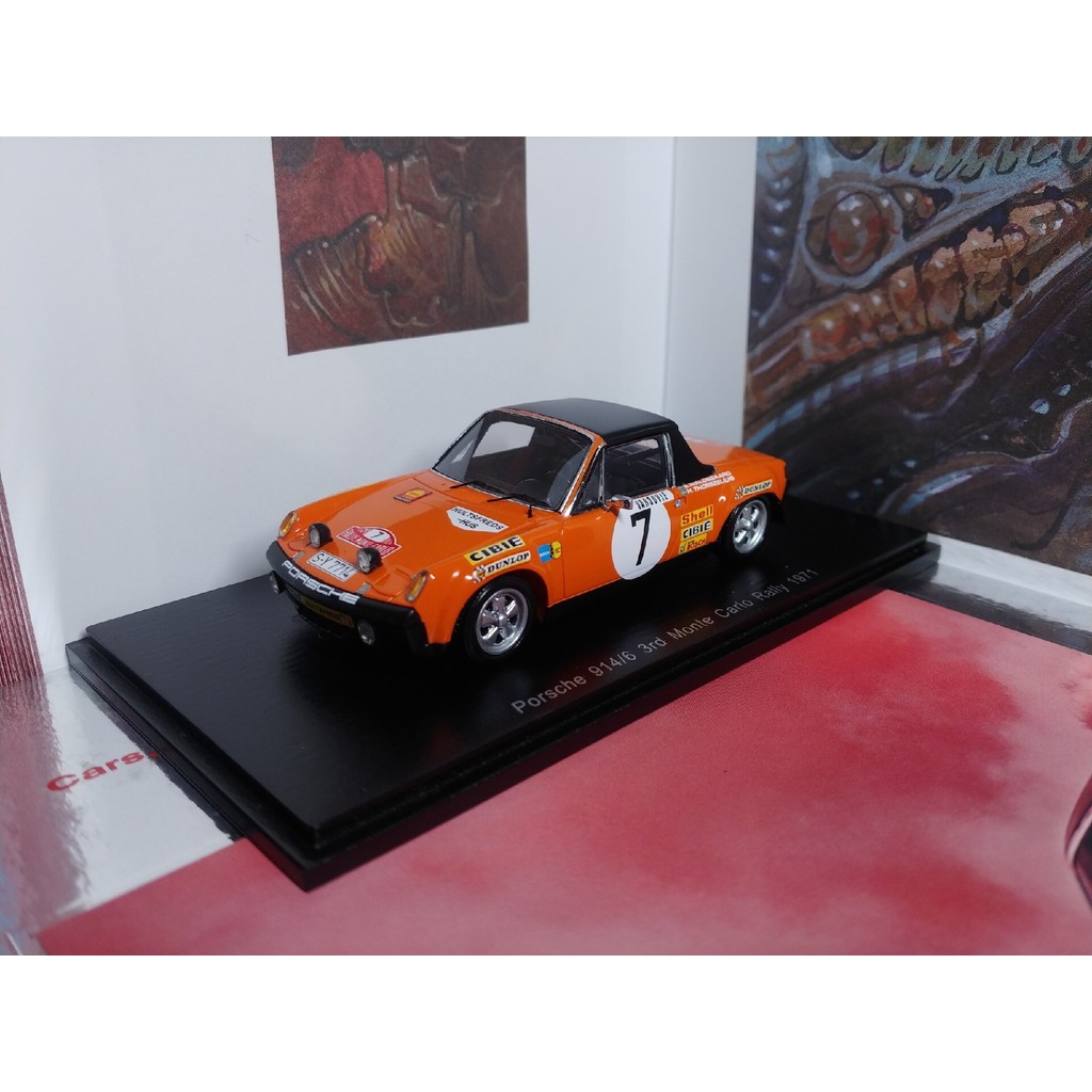 Spark Porsche 914/6 Rallye Monte-Carlo 1/43 Spark Porsche 914/6 3rd Rallye Monte-Carlo 1