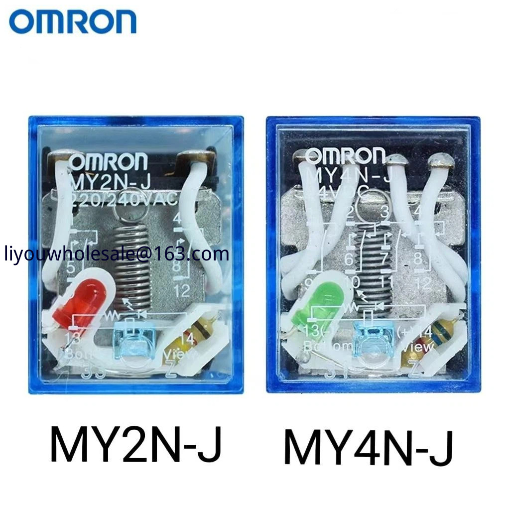 Omron Small Intermediate Relay MY2N-JDC24V MY4N-J AC220V MY2N-GS14 Pin 8LYMY2N-J Small 8 Pin 5A, LY2