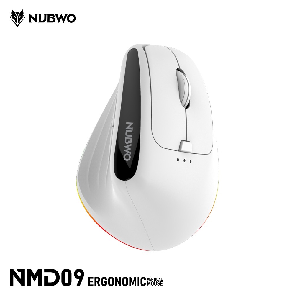 ส่งด่วน เมาส์ไร้สาย NUBWO NMD09 Ergonomic Mouse Wireless / Bluetooth NMD-09 รูปที่ 4