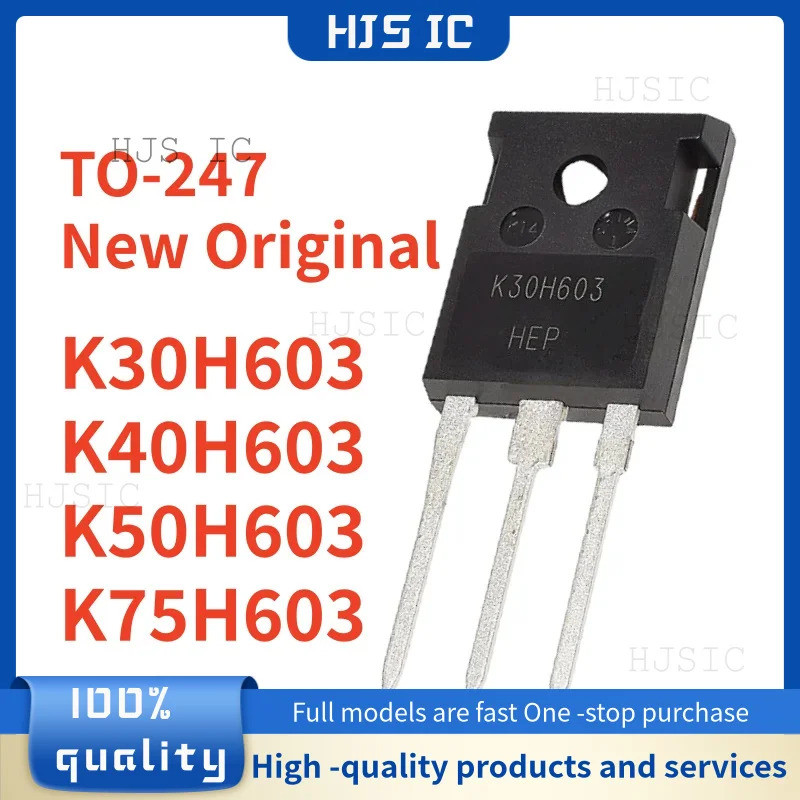5PCS K30H603 30H603 K40H603 40H603 K50H603 50H603 K75H603 75H603 TO-247 Field Effect ทรานซิสเตอร์