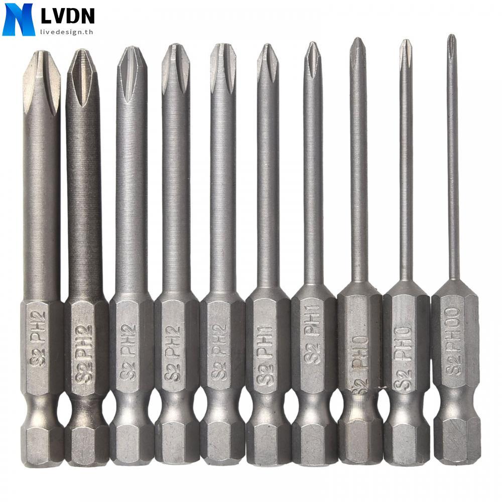 Convenient Magnetic 14inch Hex Electric Screwdriver Bits 65mm Length Set of 10