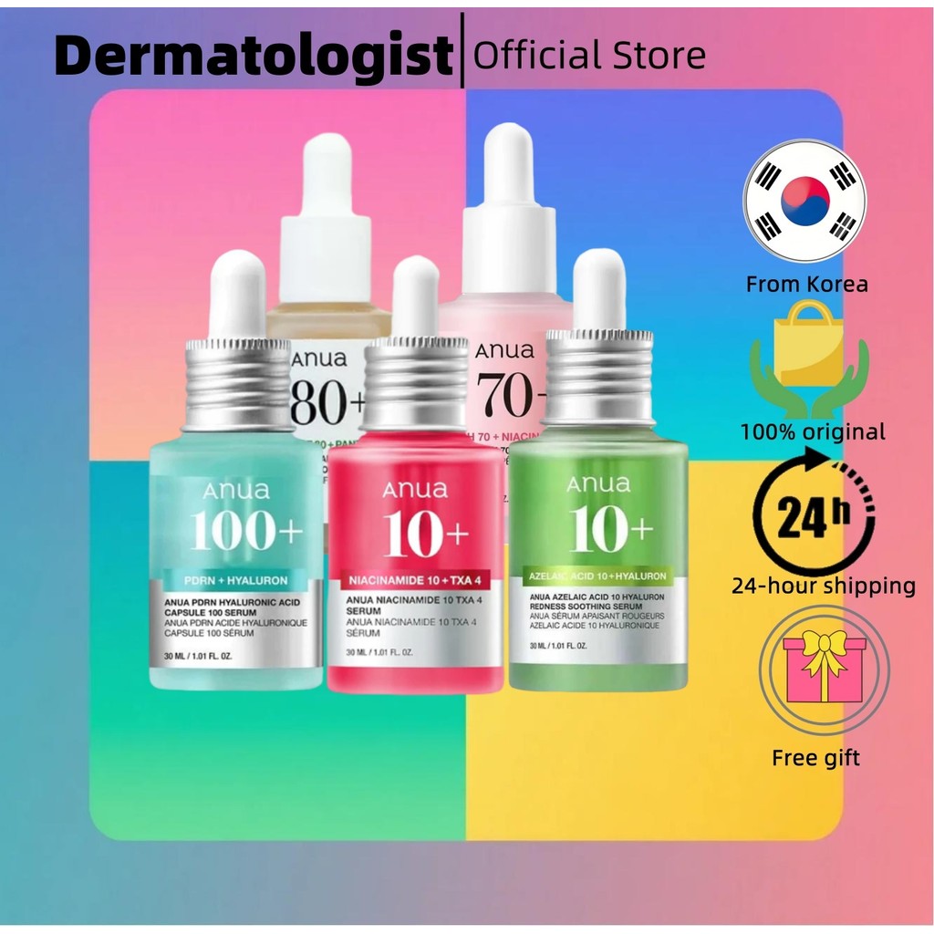 [ANUA]  10% + 4% | 10% + ไฮยาลูรอน | PDRN 30มล |HEARTLEAF 80+ PANTHENOL|