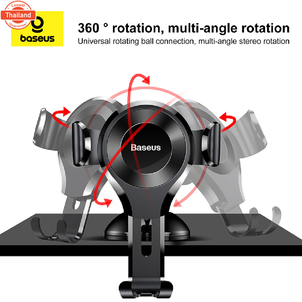 Baseus แท่นวางศัพท์ในรถยนต์ รุ่น Osculum Type Gravity Car Mount