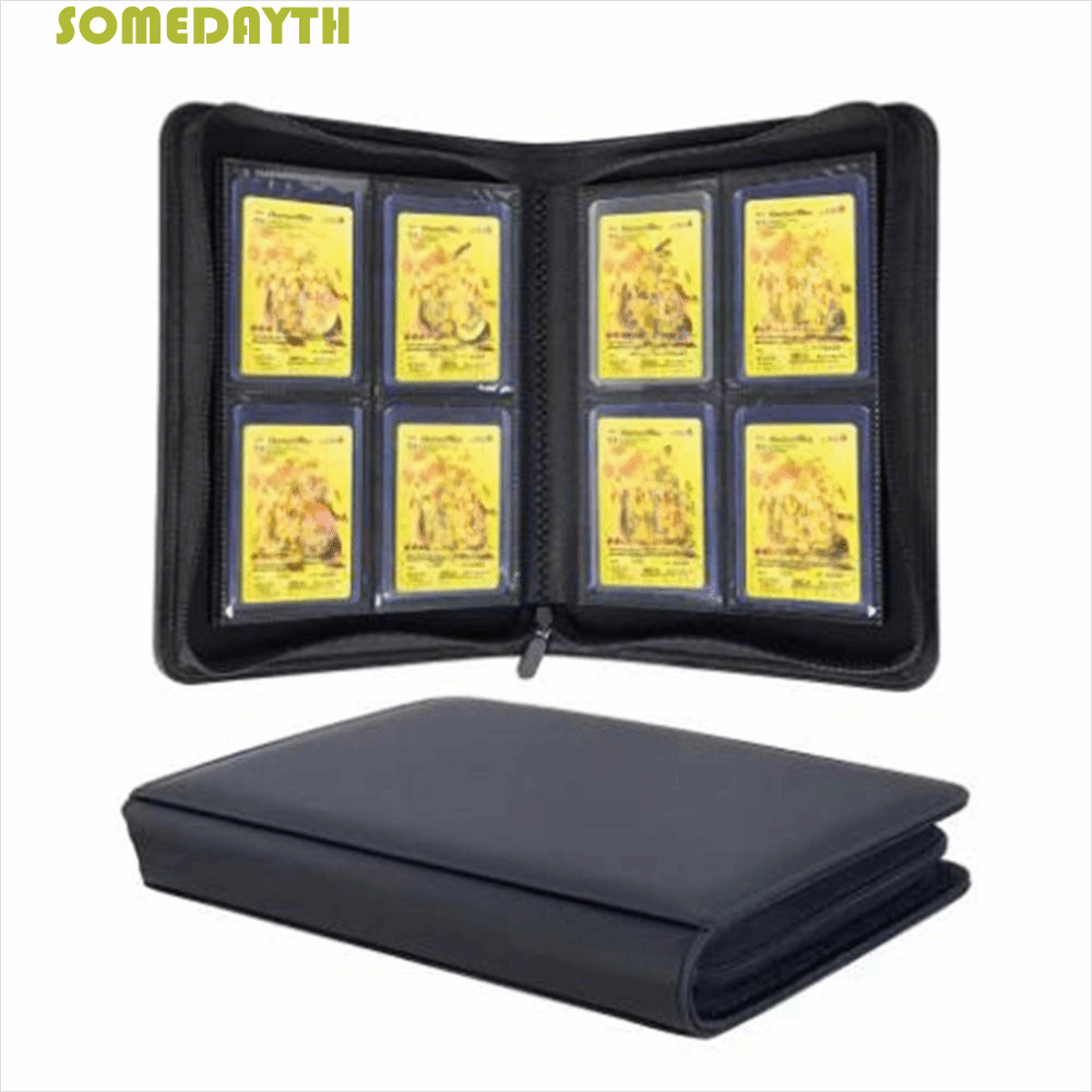 SOMEDAY Toploader Binder, 4 กระเป๋าสองด้าน Toploader อัลบั้ม, ปฏิบัติ 112 Toploader กันน้ําขนาดใหญ่ค