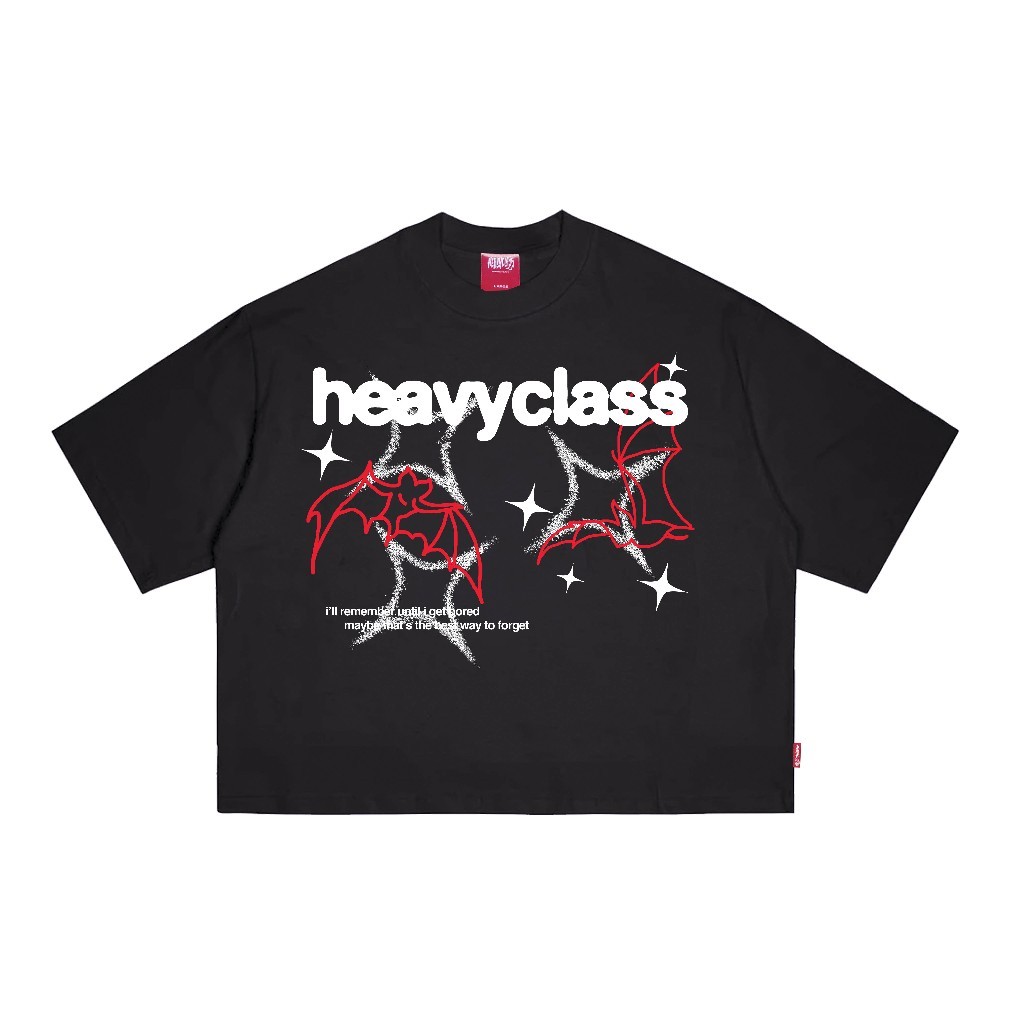 เสื้อยืด Boxy Fit 20s | BATMAN BATMAN BATMAN | สีดํา สีดํา สีดํา สีดํา