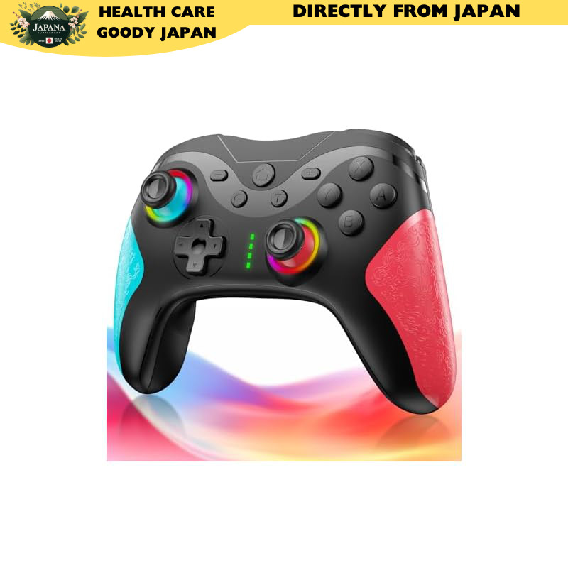 Switch Controller Switch2 with Turbo Rapid Fire Function, 20 Hours Continuous Use, 1000mAh High Capa