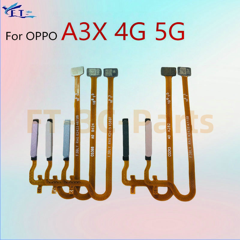 สําหรับ OPPO A3X 4G 5G นิ้วพิมพ์ลายนิ้วมือเซ็นเซอร์ Flex Cable อะไหล่