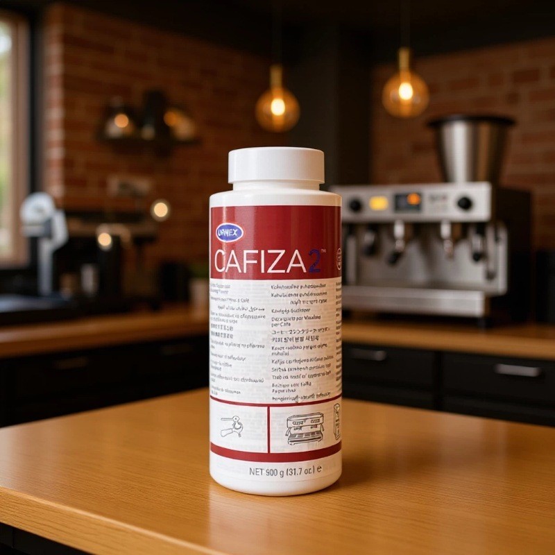 URNEX Cafiza2 ผงทําความสะอาดเครื่องชงกาแฟกึ่งอัตโนมัติเชิงพาณิชย์ 900g ผงทําความสะอาดล้างไขมัน